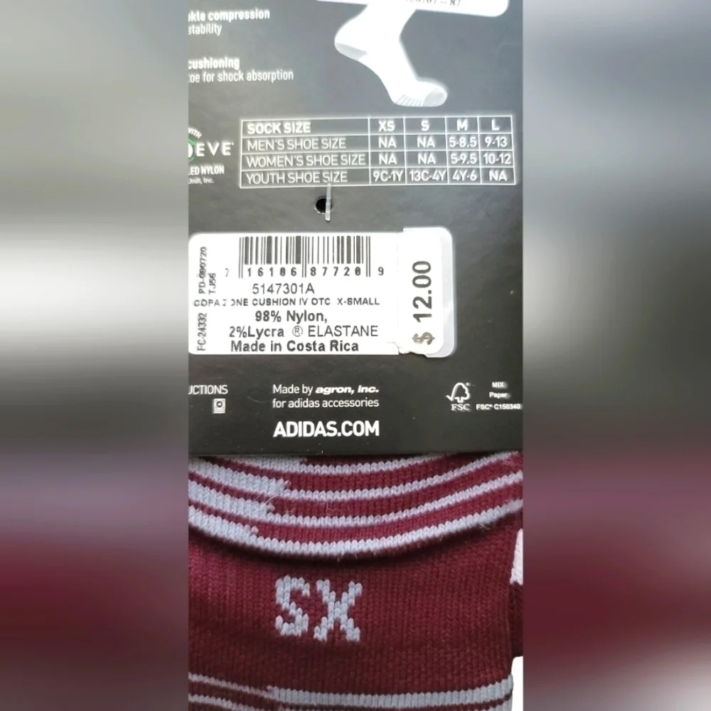 Addias Socccer Copa Zone Socks NWT 2 sets
